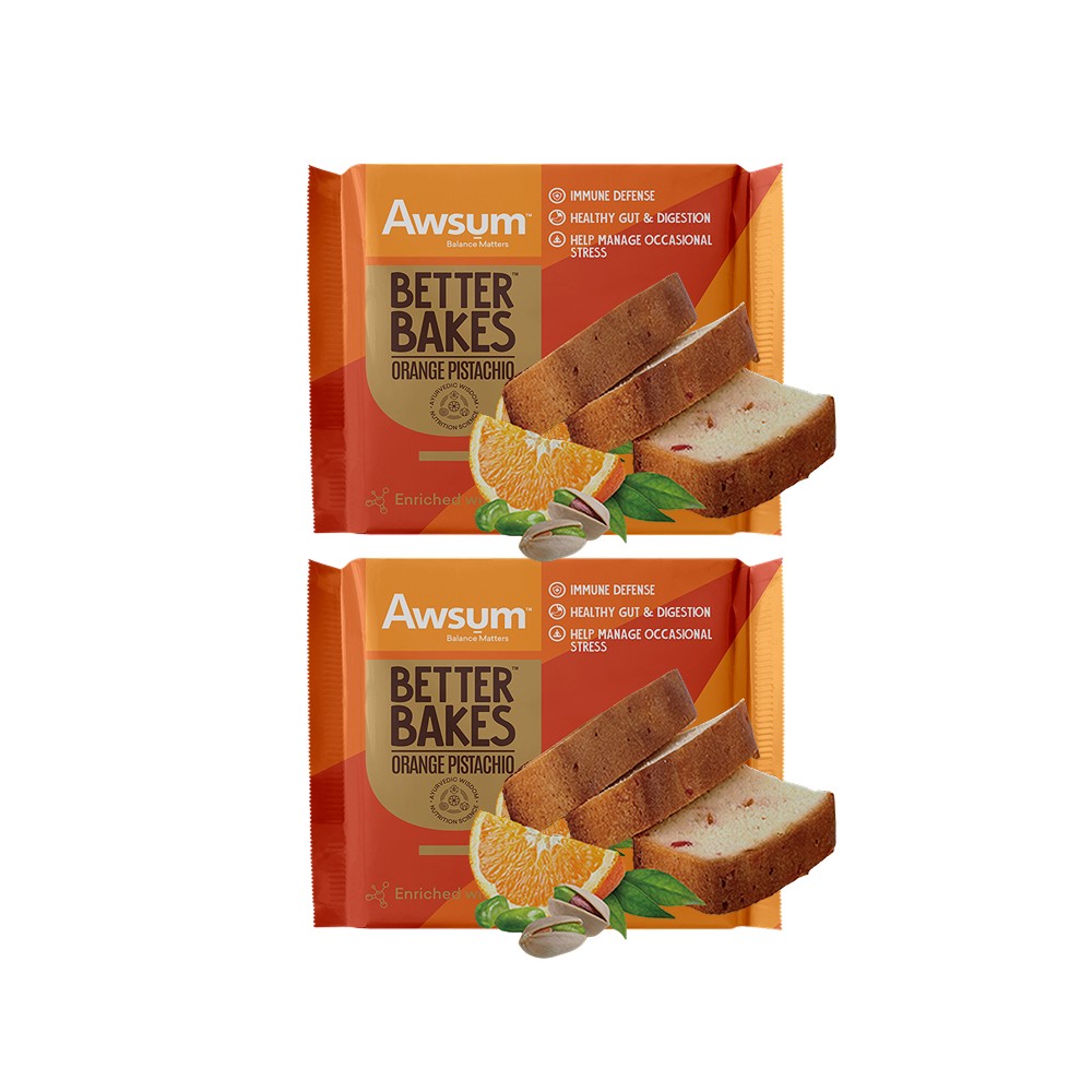 Awsum Better Bakes Orange Pistachio Slice Cake - Pack of 2 Price - Buy ...