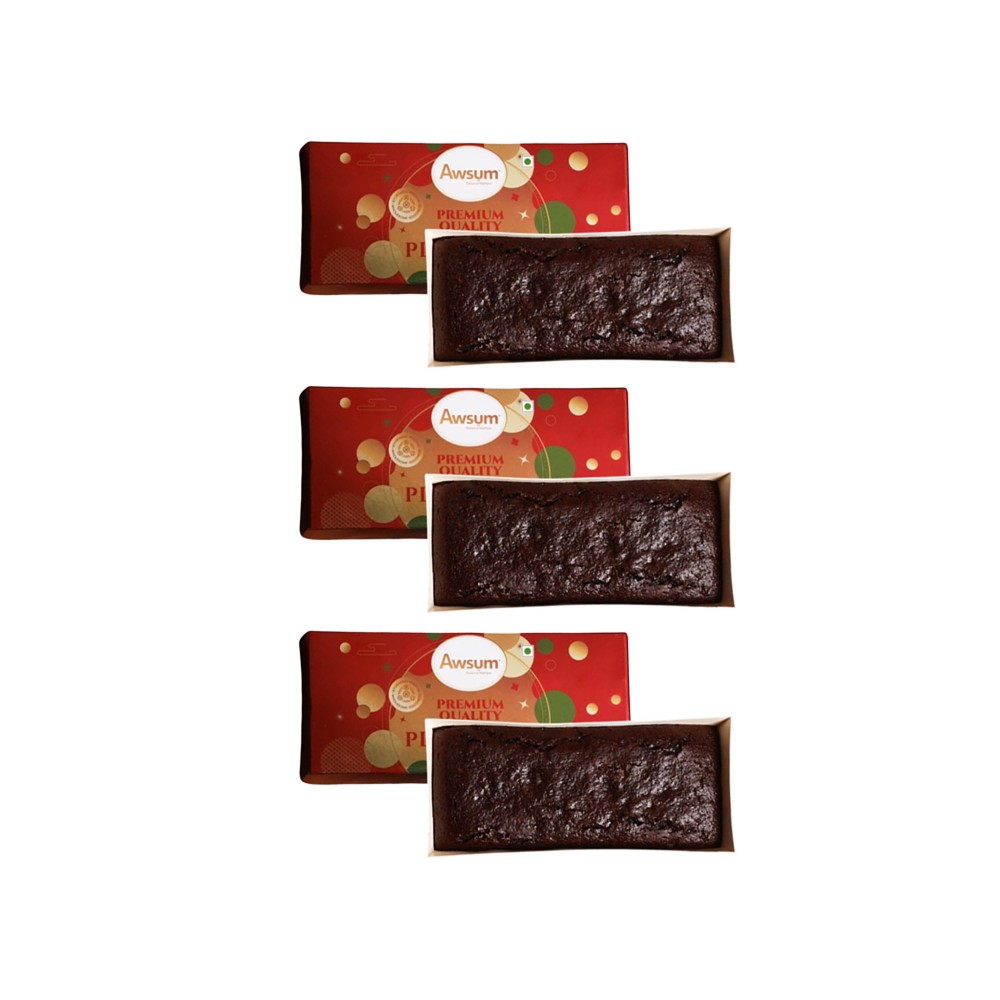 Awsum Handcrafted Premium Plum Cake (Eggless) - Pack of 3 Price - Buy ...