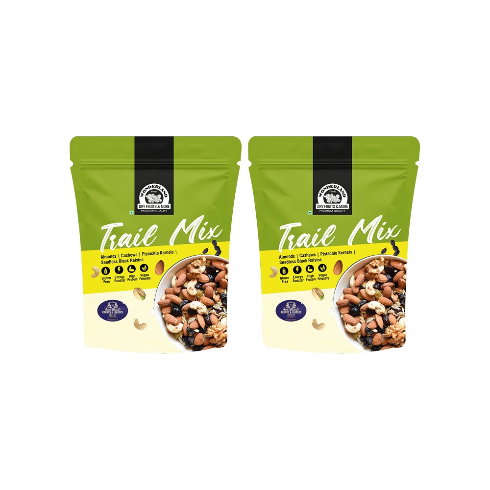 Wonderland Foods Trail Mix - Almond, Cashew, Pista - Pack of 2 Price ...