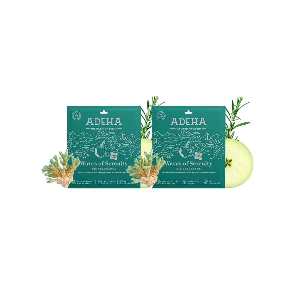 Adeha Waves of Serenity Air Freshener (Aqua & Green Apple) - Pack of 2 ...