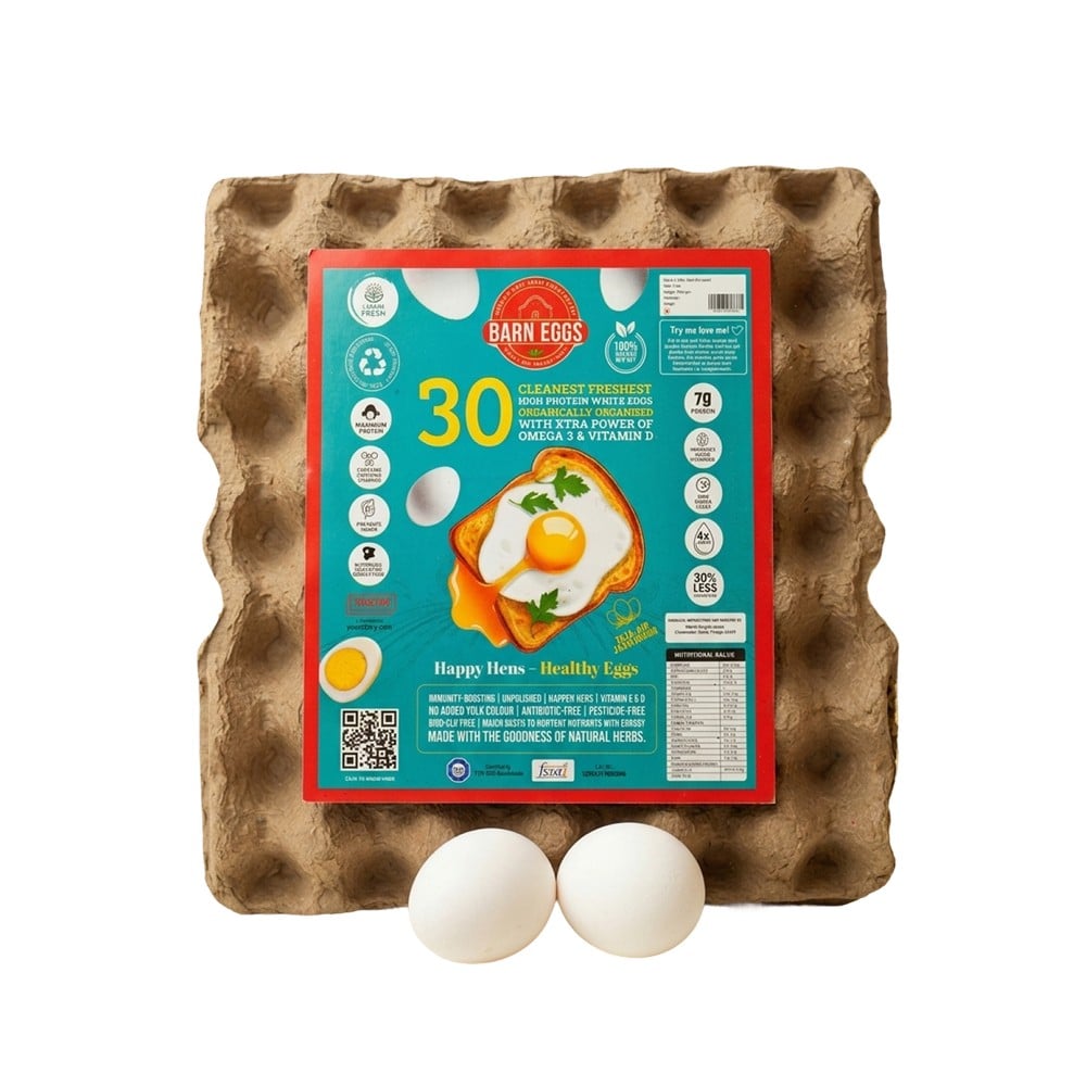 Barn Eggs Premium Organic Protein Rich Eggs Whites Price - Buy Online ...