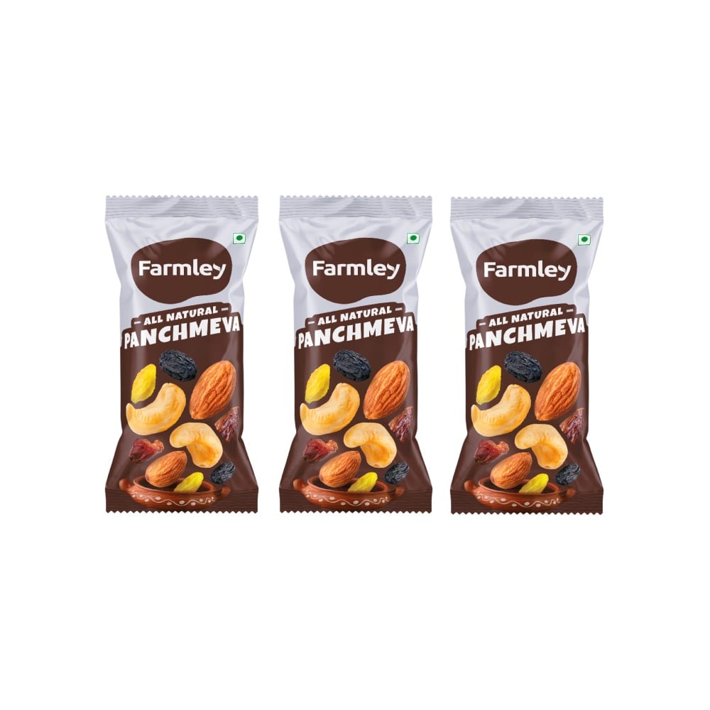 Farmley Panchmeva Dry Fruit Mix - Pack of 3 Price - Buy Online at ₹128 ...
