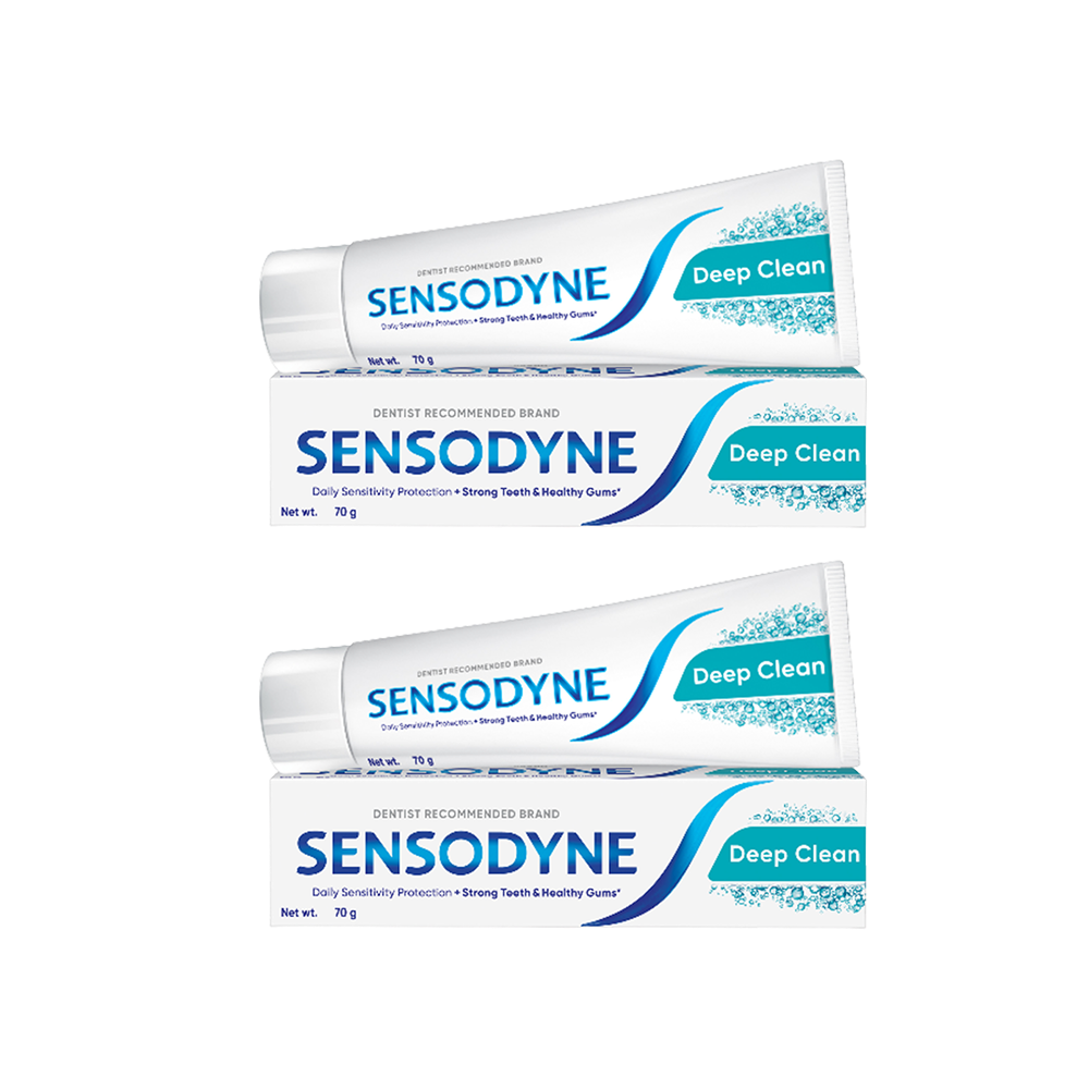 Sensodyne Deep Clean Sensitive Toothpaste - Pack of 2 - Fresh delivery in Aurangabad
