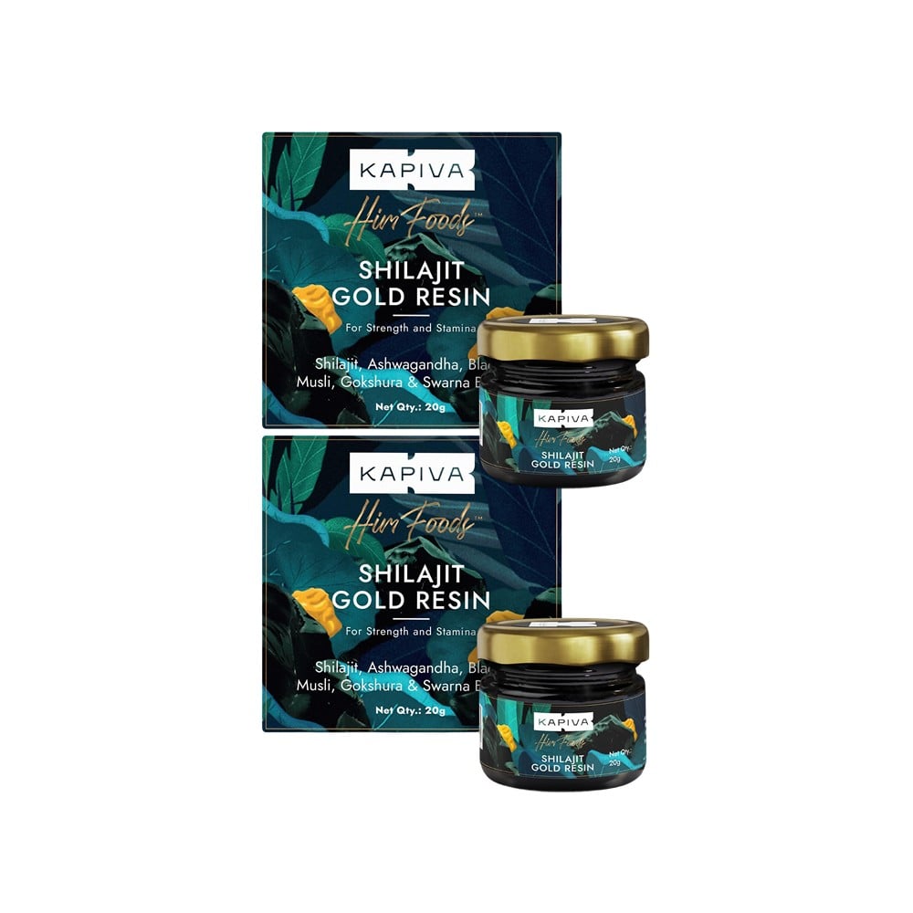 Kapiva Him Foods Shilajit Gold Resin Pack of 2 · 20 g (40 g total)