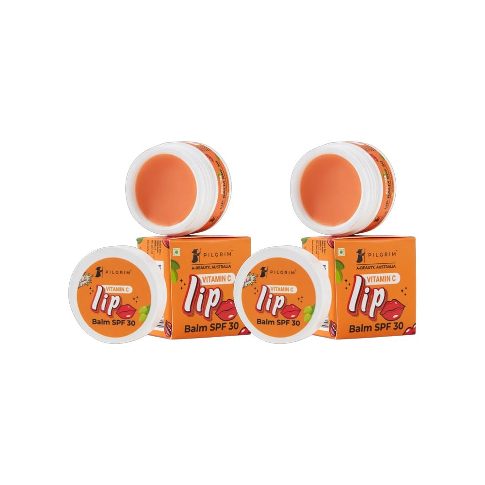 Pilgrim Vitamin C Lip Balm with SPF 30 (Orange) - Pack of 2 Price