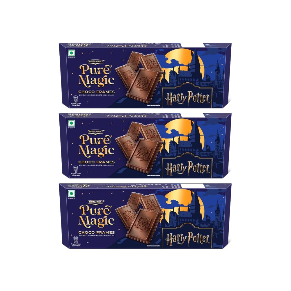 Britannia Pure Magic Choco Frames Harry Potter Biscuit - Pack of 3 ...