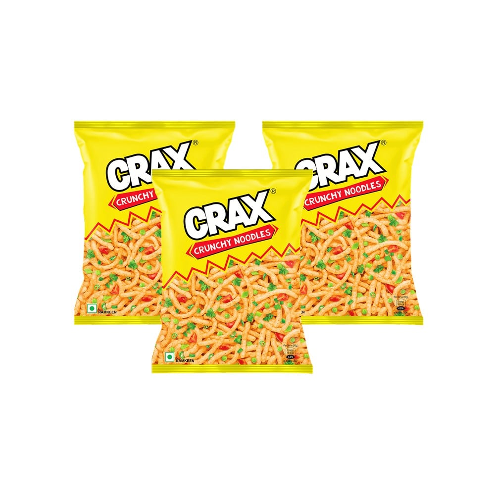 Crax Crunchy Noodle Puffs Chips Snacks - Pack of 3 Price - Buy Online ...