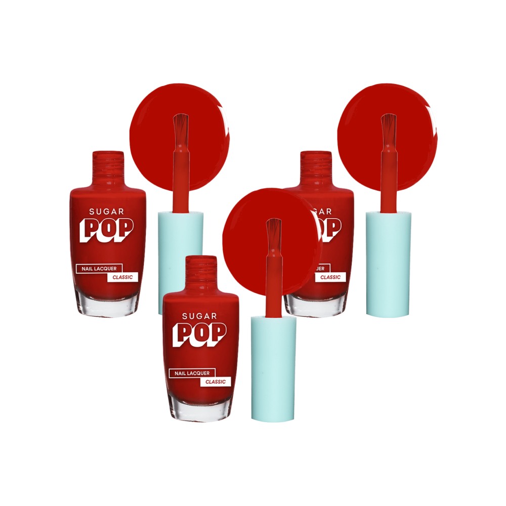 Sugar Pop Nail Paint (18 Red Rum) - Pack of 3 Price - Buy Online at ...