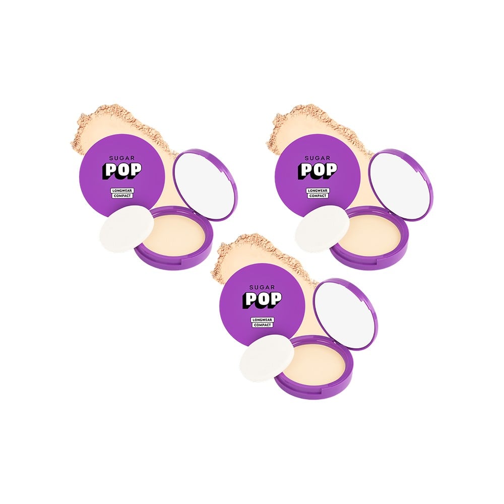 Sugar Compact Sugar Pop Longwear Matte Compact (04 Pearl) - Pack of 3 Price - Buy ...