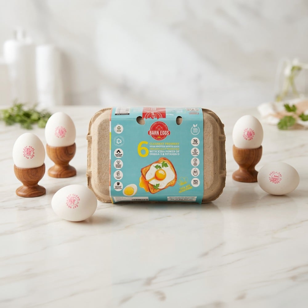 Barn Eggs Premium Organic Protein Rich Eggs Whites Price - Buy Online ...