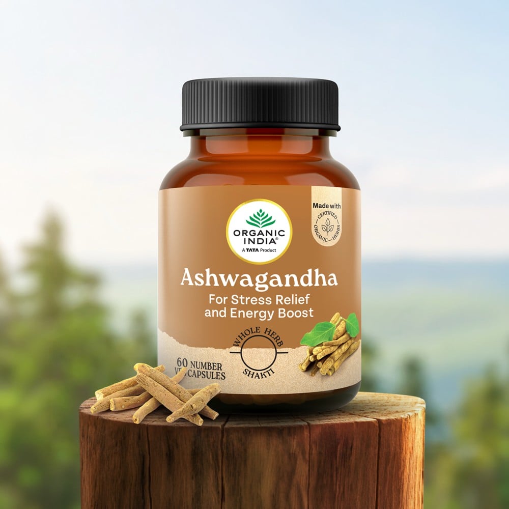 A TATA Product - Organic India Ashwagandha Capsules Price - Buy Online ...