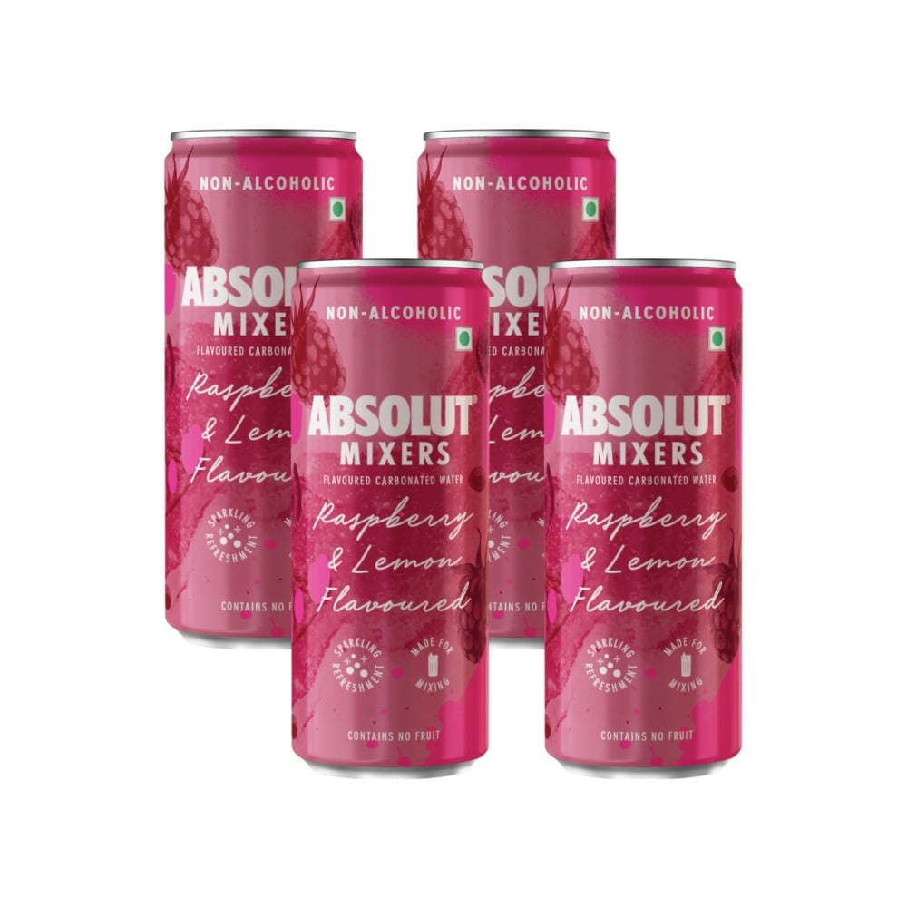 Absolut Mixers (Raspberry & Lemon Flavoured) Price - Buy Online at ₹280 ...
