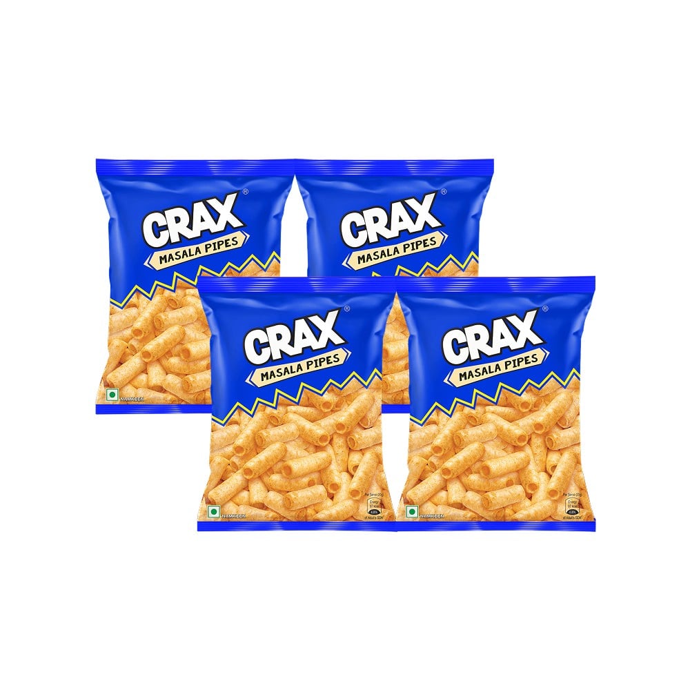 Crax Crunchy Pipes Masala Puffs Snacks - Pack of 4 Price - Buy Online ...