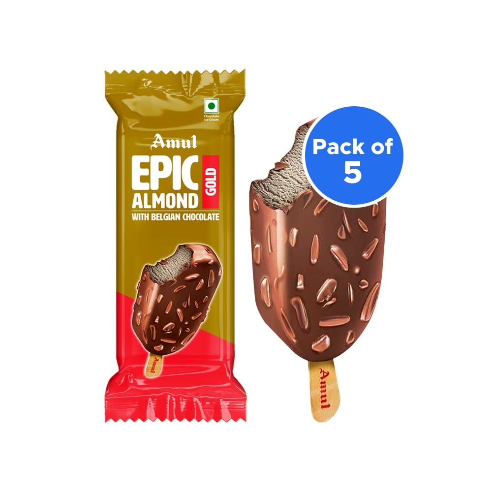 Amul Raspberry Sticks Amul Gold Epic Almond Ice Cream Stick - Pack of 5 Price - Buy Online at ...
