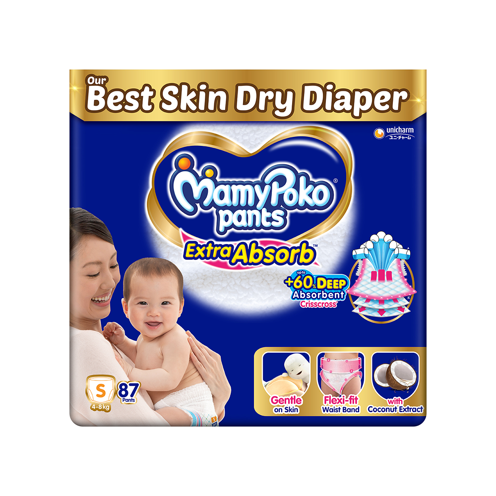 MamyPoko Pants Extra Absorb Pant Style Baby Diaper - Fresh delivery in Aurangabad