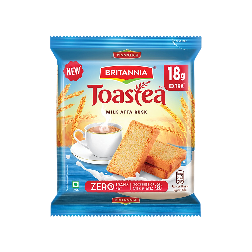 Britannia Toastea Milk Atta Rusk - Fresh delivery in Aurangabad
