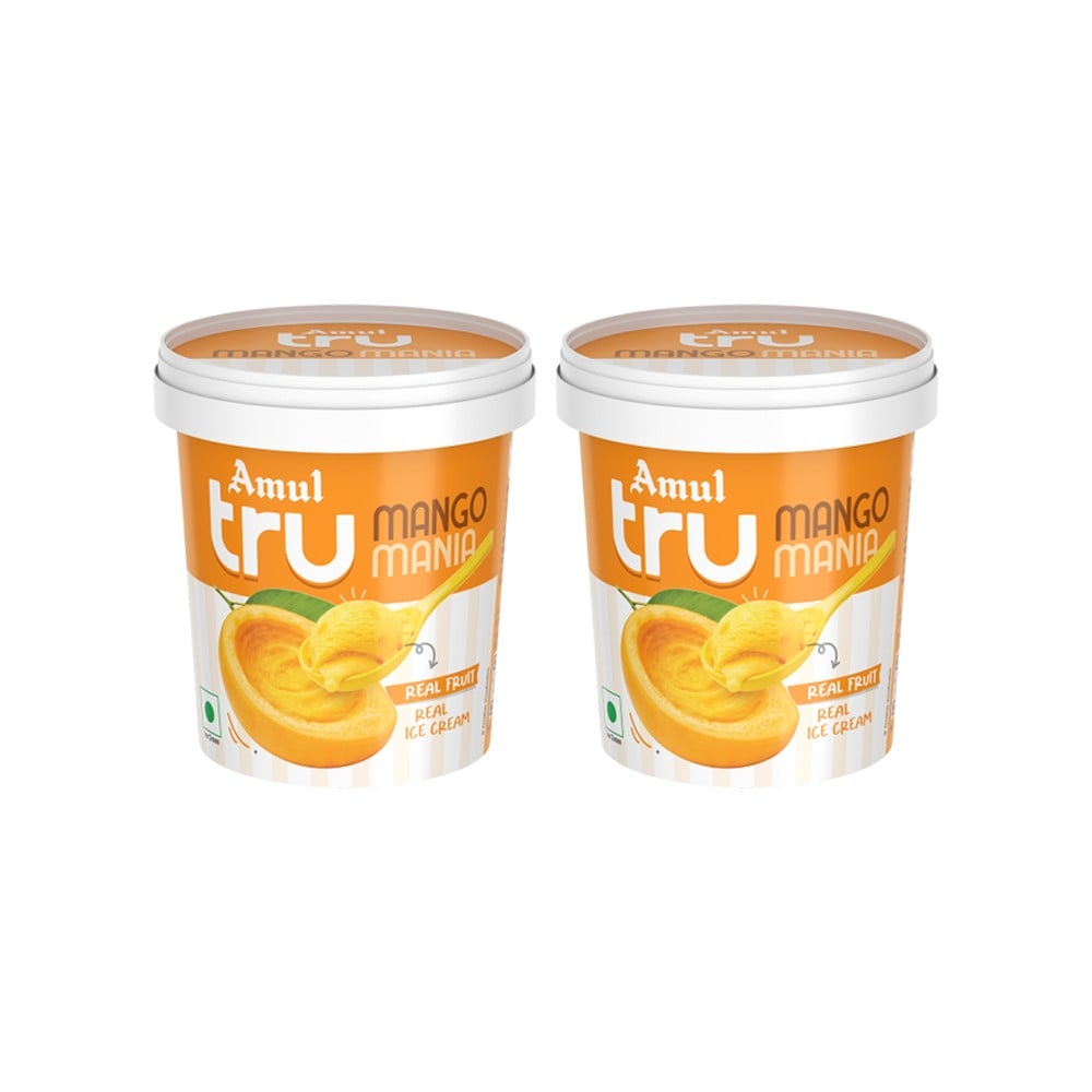 Amul Tru Mango Mania Ice Cream Cup - Pack of 2 Price - Buy Online at ...