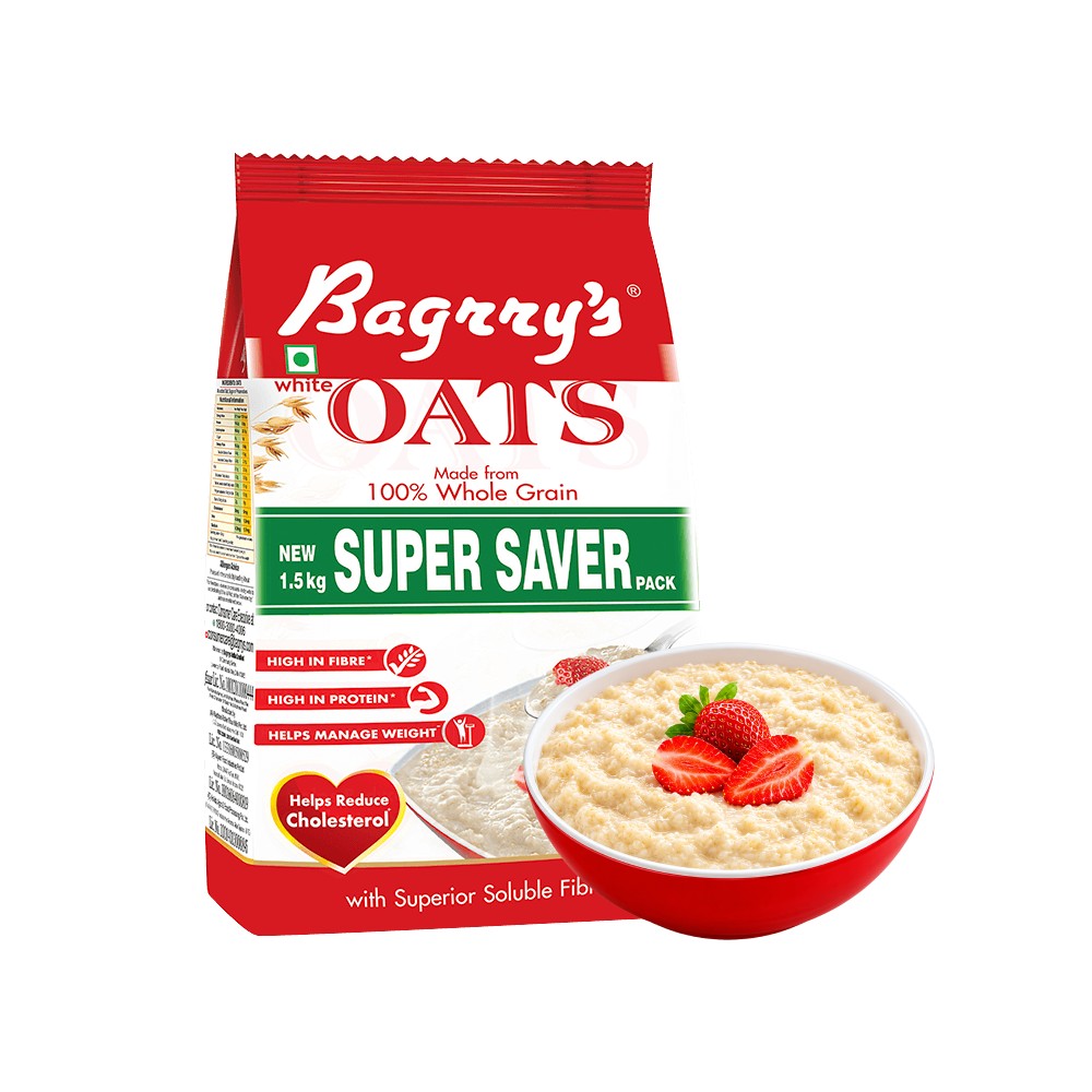 Bagrry's 100% Whole Grain Instant Oats Price - Buy Online at Best Price ...
