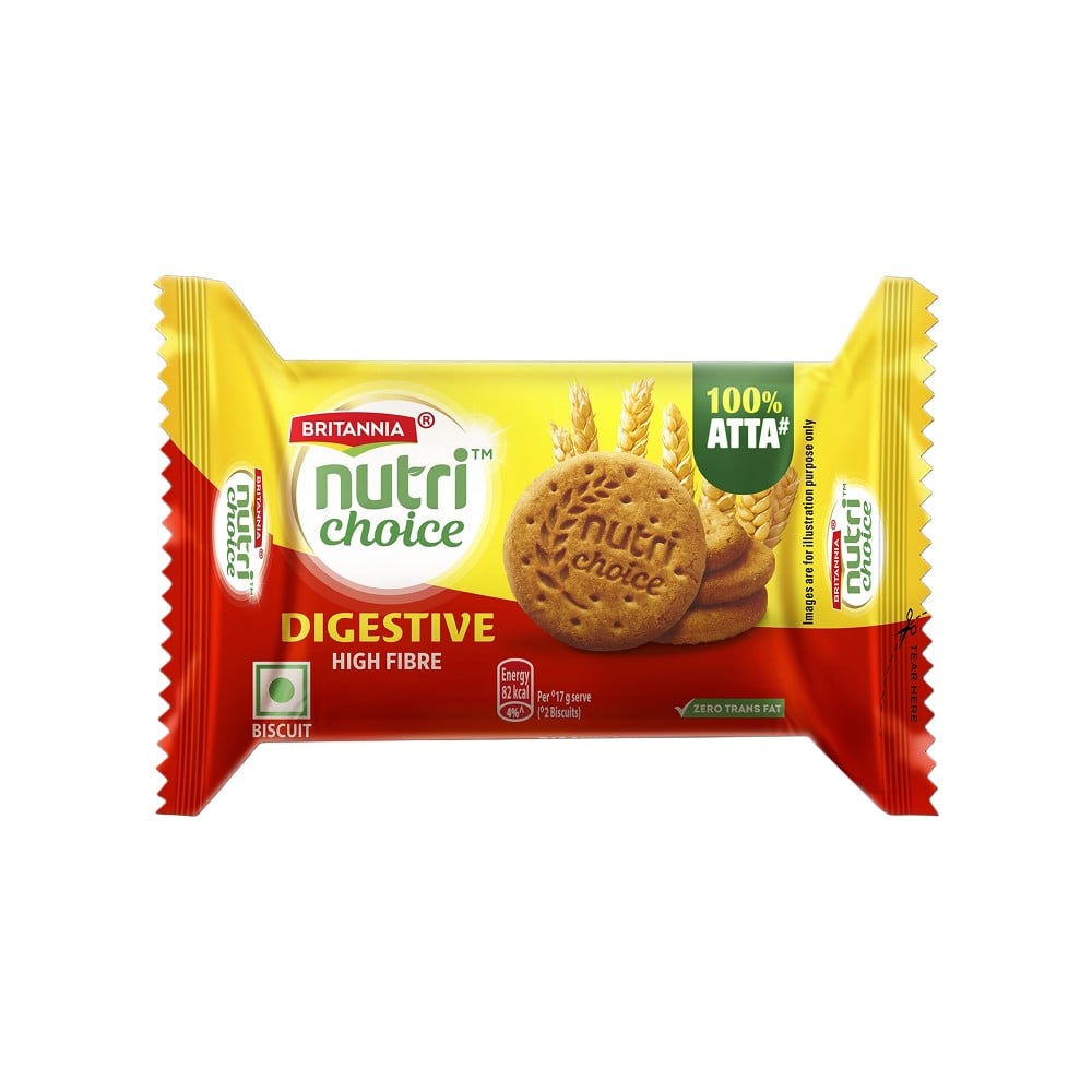 Britannia NutriChoice Digestive High-Fibre Biscuit (125 g)