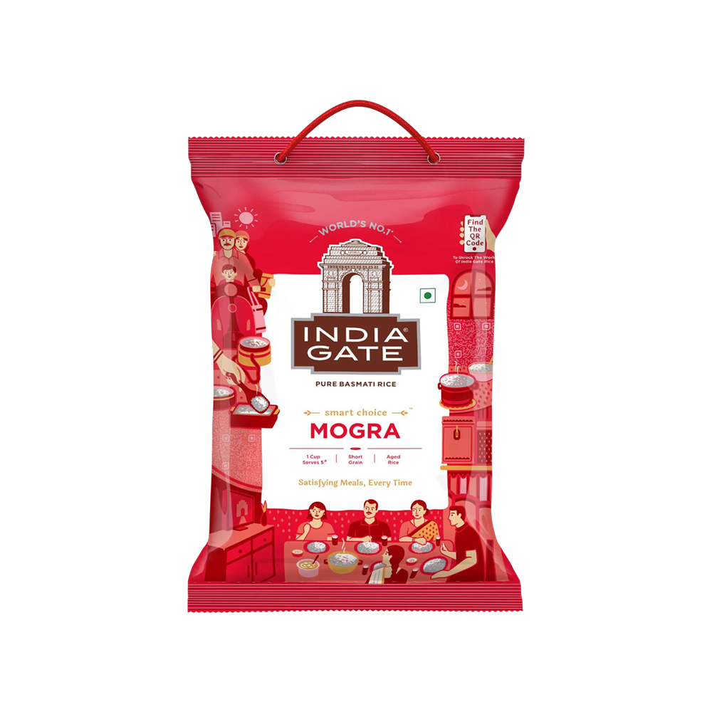 India Gate Mogra Basmati Rice 5 Kg (Short Grain) - Fresh delivery in Aurangabad