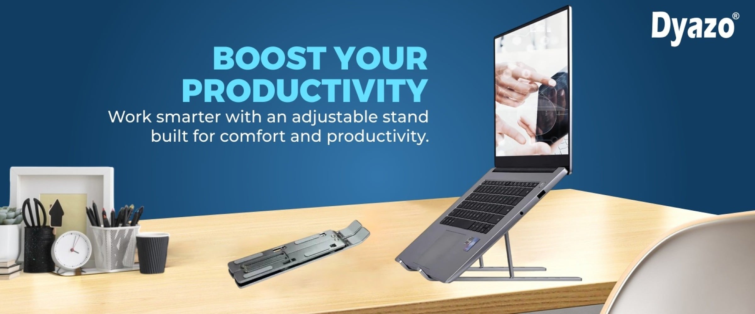 Dyazo 6 Angles Zigzag Adjustable Laptop Stand 1 Piece 1 Pieces