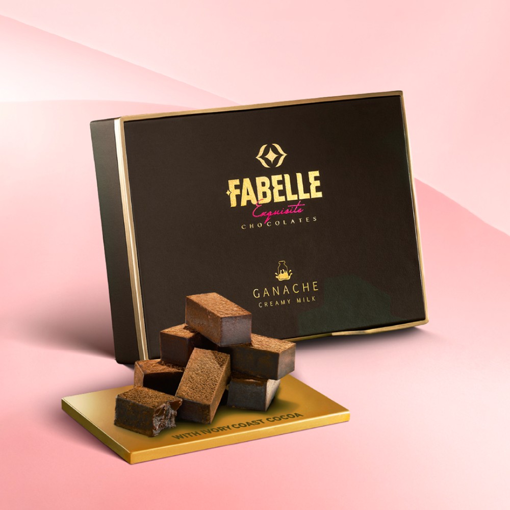Fabelle Ganache Creamy Milk 20 Cubes In Chocolate Gift Pack Price - Buy ...