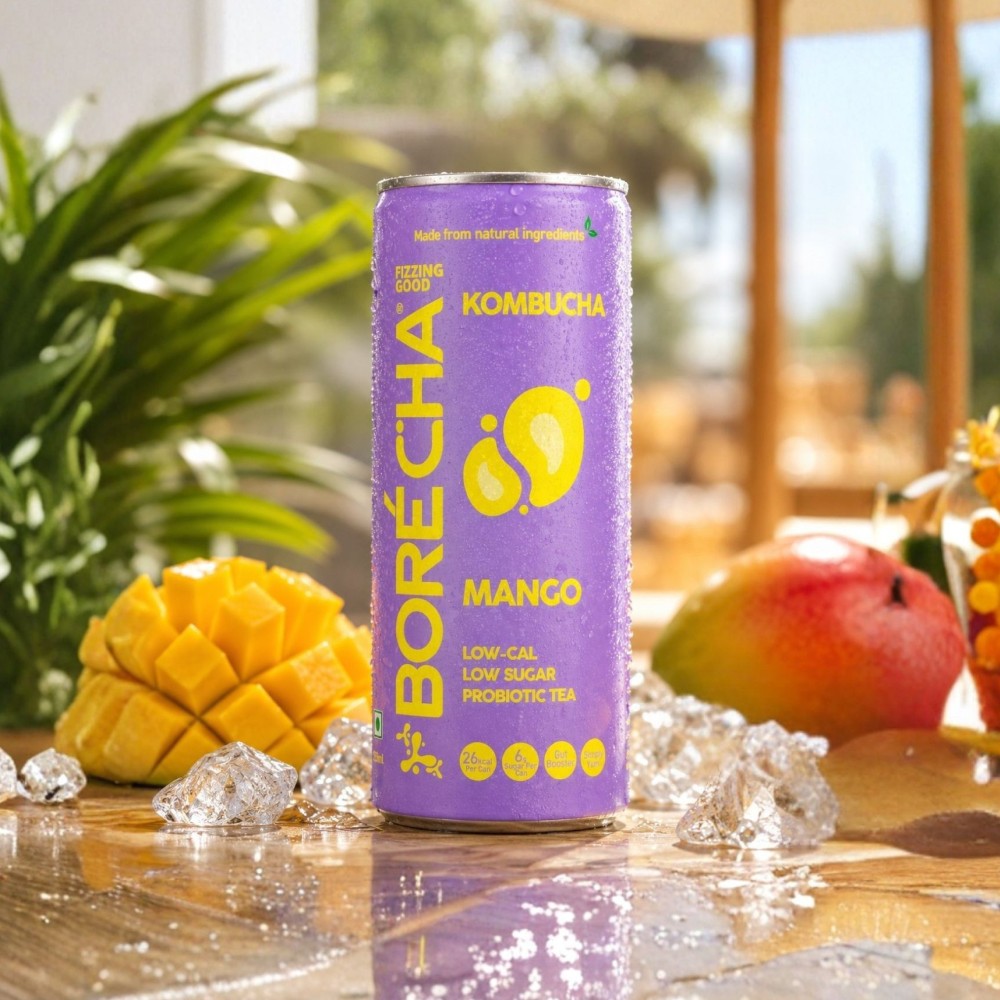 Borecha Mango Probiotic Kombucha Price - Buy Online at ₹99 in India