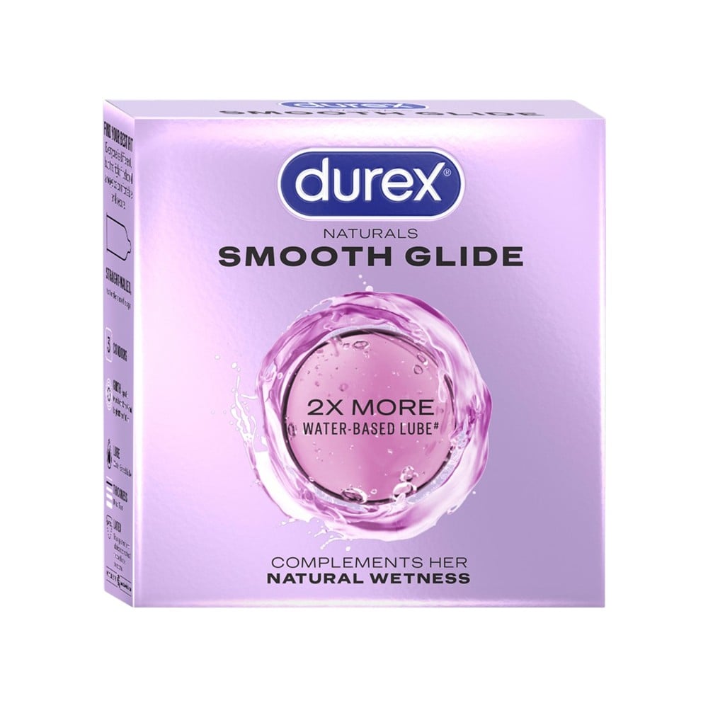 Durex Naturals Smooth Glide Condoms - Image 1