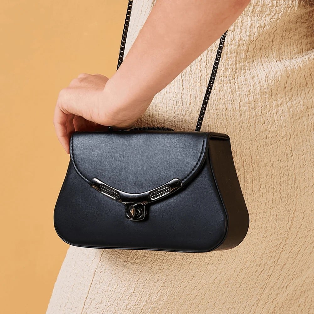 Caprese Miko Medium Sling Bag (Black) Price - Buy Online at Best Price ...