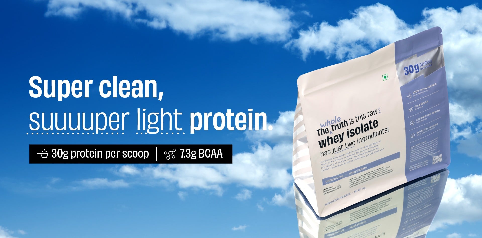 The Whole Truth Whey Protein Isolate Unflavoured