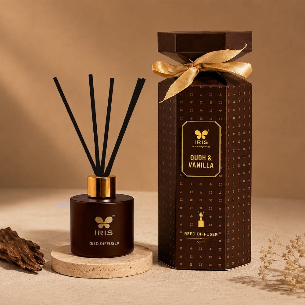IRIS Reed Oil Diffuser Gift Set (Vanilla & Oudh) Price - Buy Online at ...