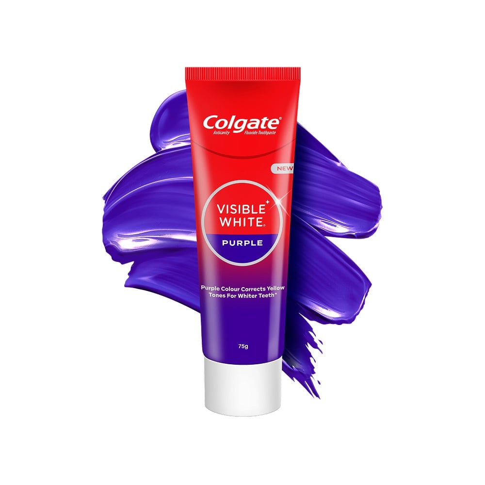 Colgate Visible White-Purple Whitening Toothpaste 25 g - Image 1