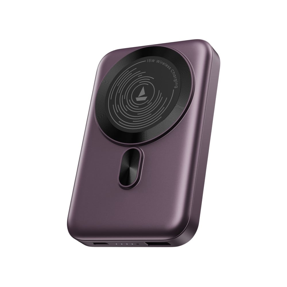 boAt PB331 10000 mAh Wireless Magsafe Power Bank (Purple) - Image 1