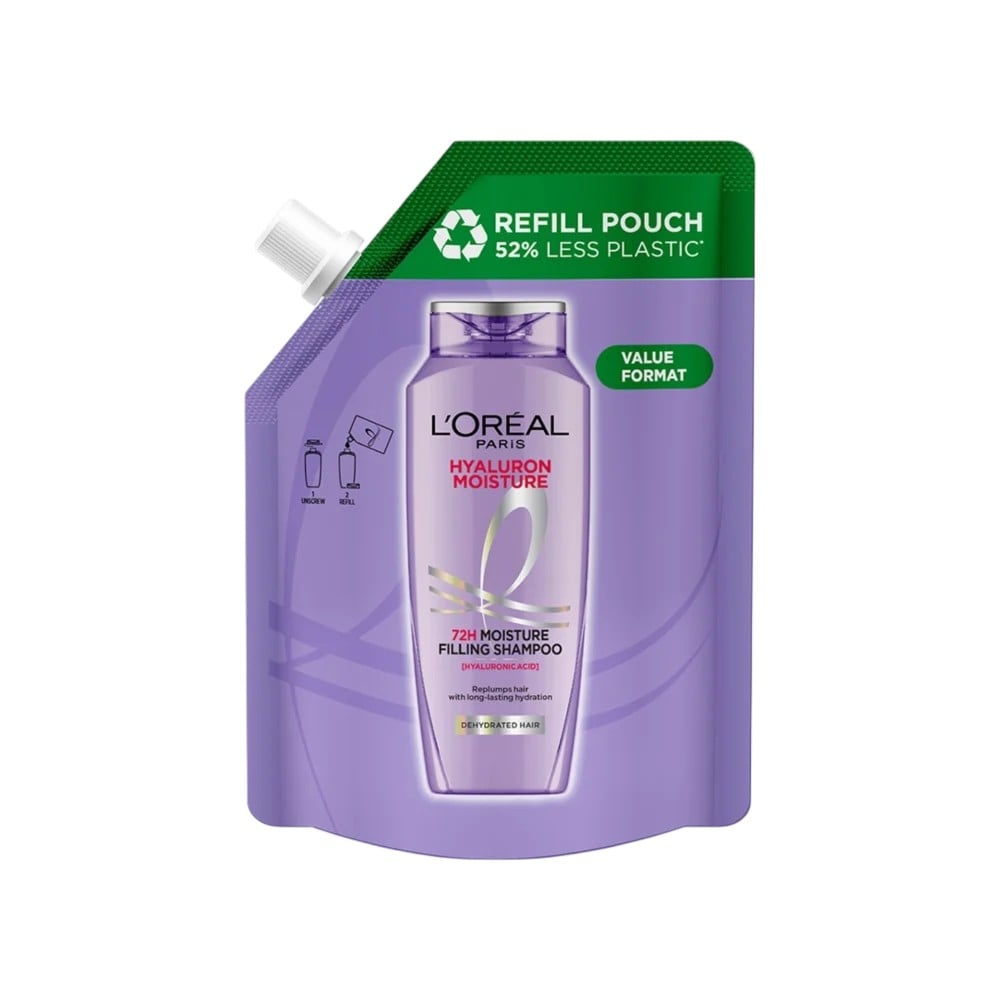 L'Oreal Paris Hyaluron Moisture Shampoo Refill 120ml - Image 1
