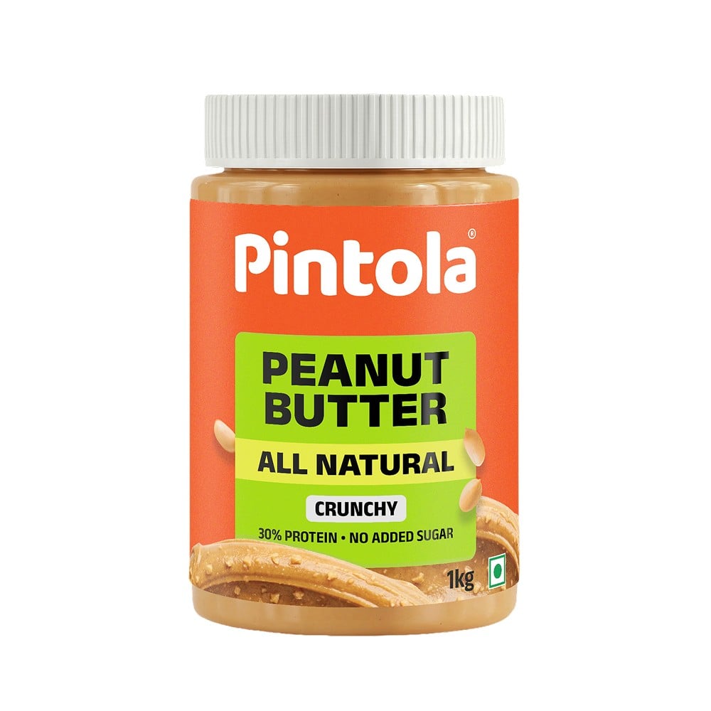 Pintola All Natural Crunchy Peanut Butter 350g - Image 1