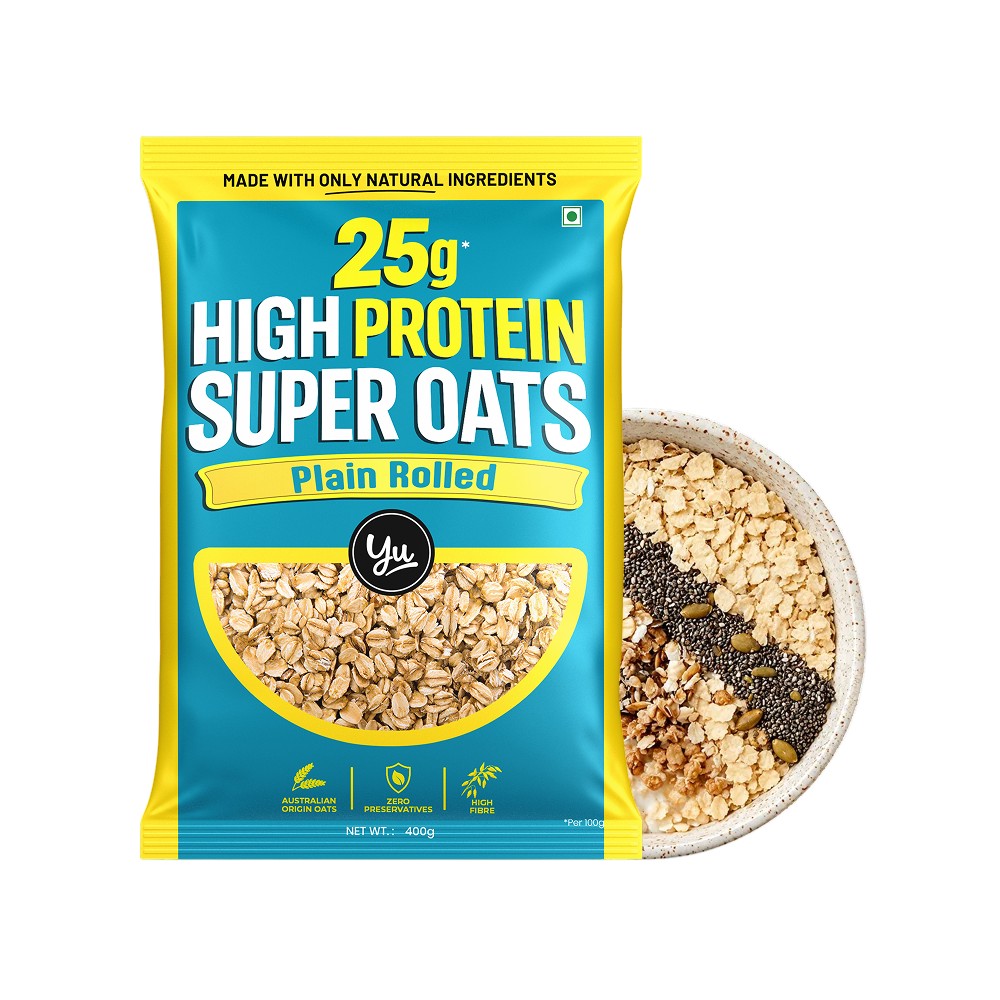 Yu High Protein Super Rolled Oats 400g - Image 1