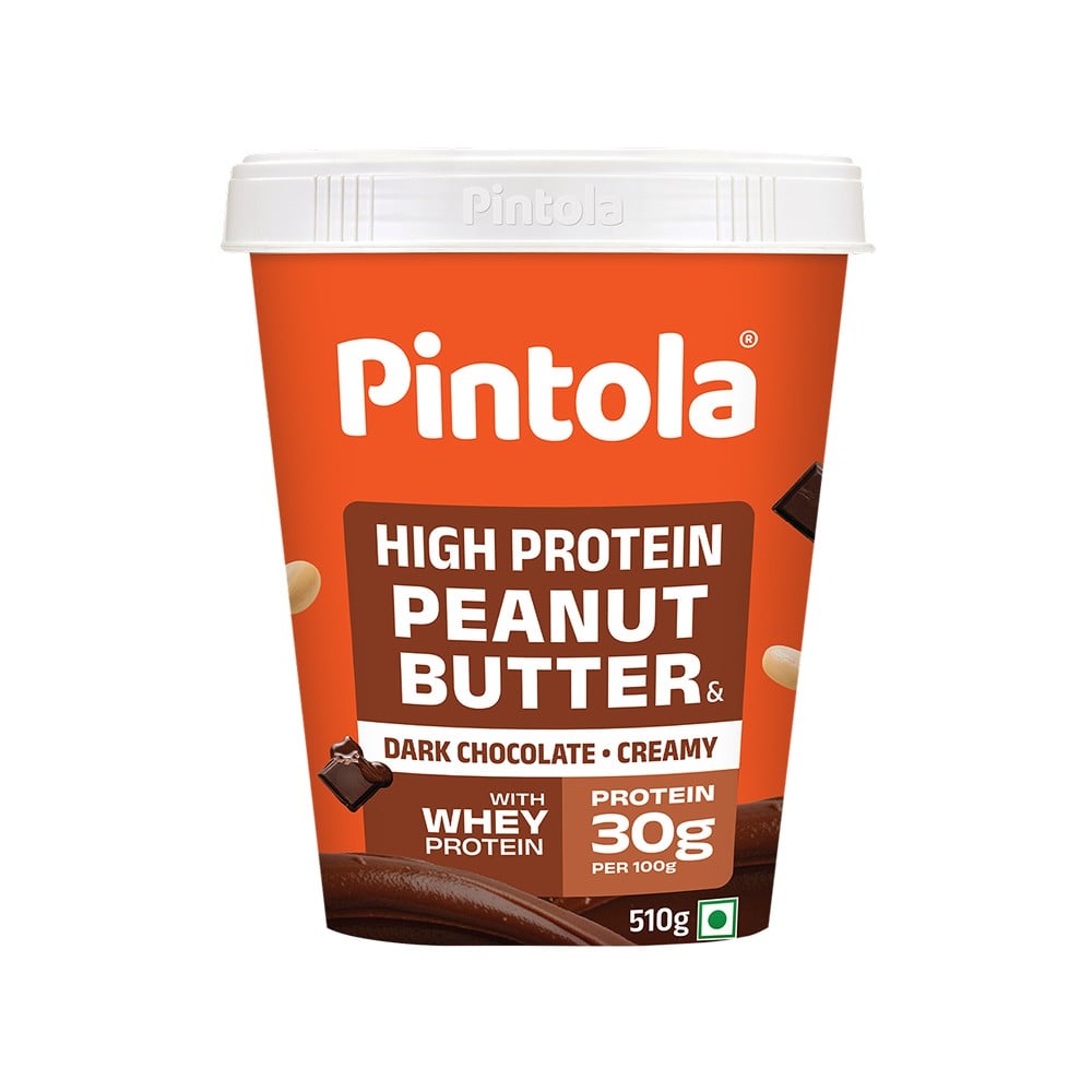 Pintola Dark Chocolate Creamy Peanut Butter (High Protein) Price 10 g - Image 1