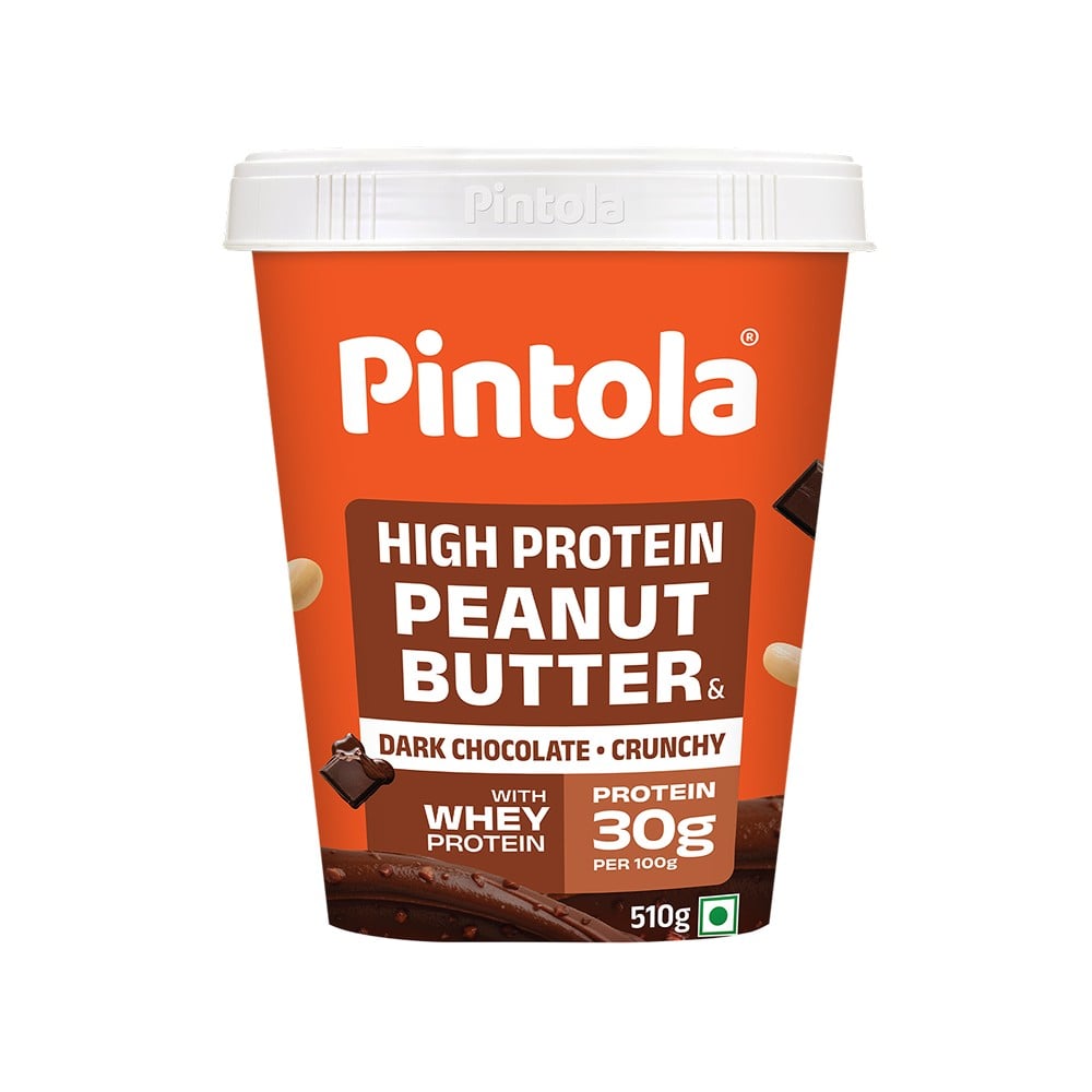 Pintola High Protein Dark Chocolate Crunchy Peanut Butter 10g