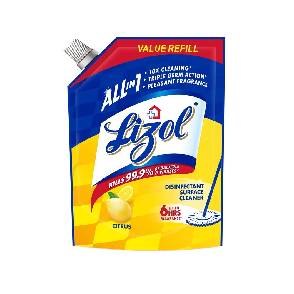 Clean Suerface Lizol Disinfectant Surface & Floor Cleaner (Citrus) 1.8 l Price - Buy ...