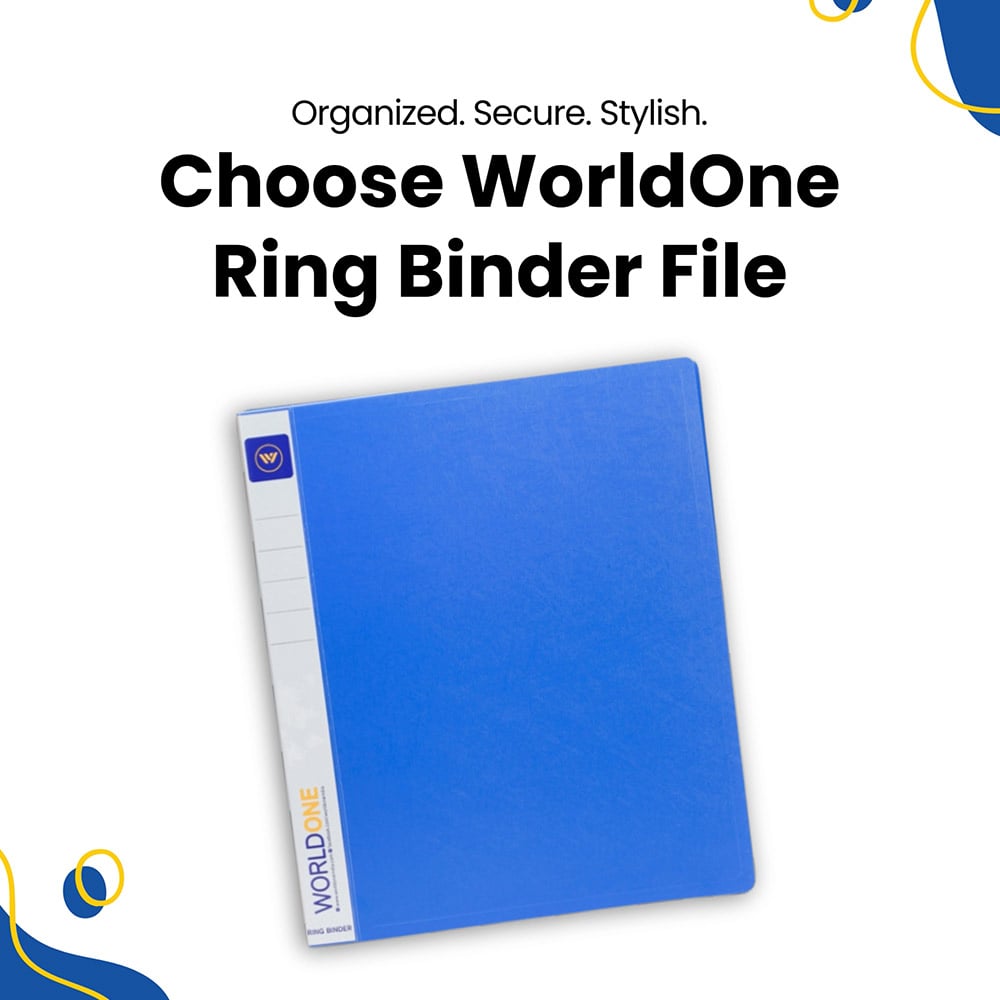Worldone Ring Binder File (Blue) Price - Buy Online at Best Price in India