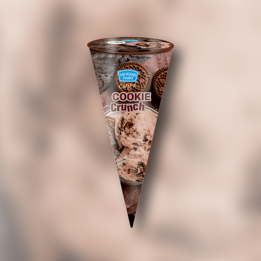 Mother Dairy Disk Cookie Crunch Ice Cream Cone Price - Buy Online