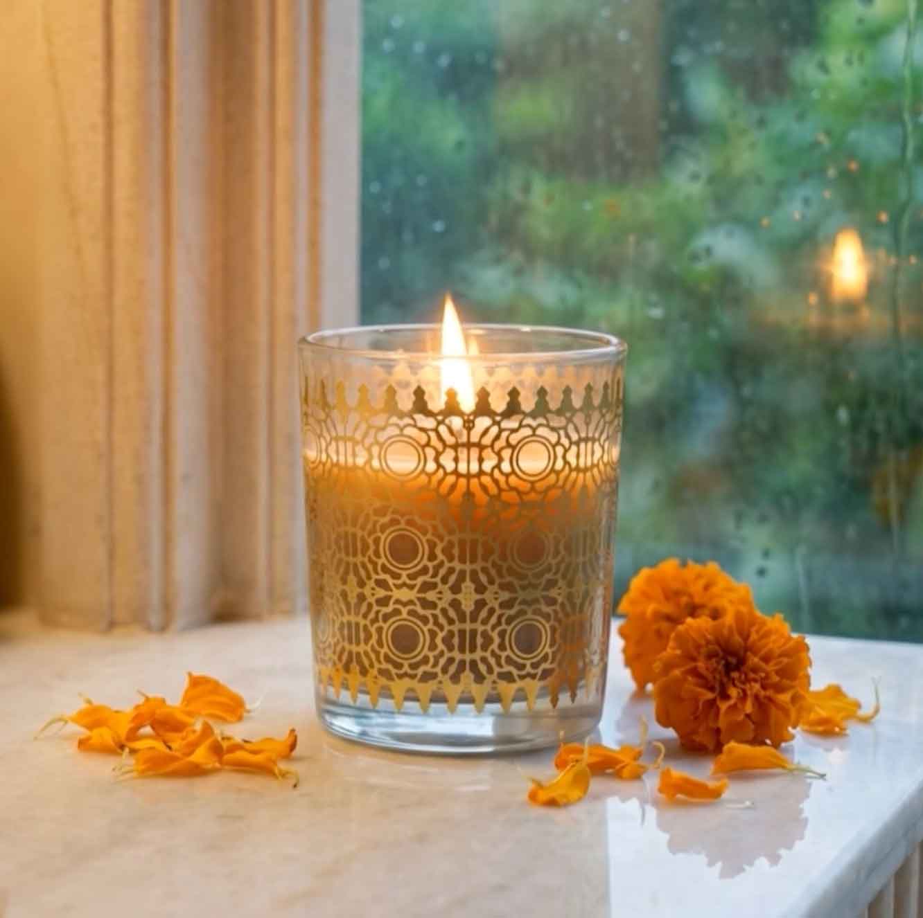 Stone Palace Jar Candle by Ekam (Temple Bloom) Price - Buy Online at ...
