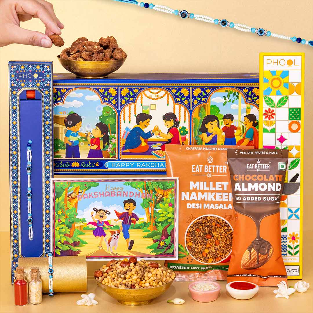 Rakhi Set Giftbox by Phool Price - Buy Online at Best Price in India