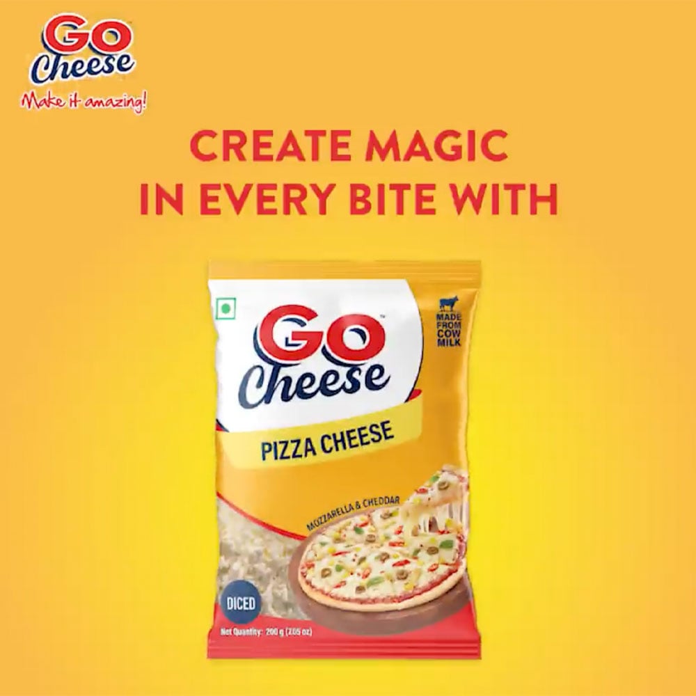 Go Cheese Pizza Mozzarella & Cheddar Diced Cheese Price - Buy Online at ...