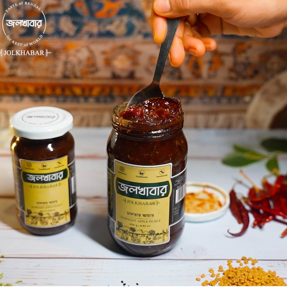 Jolkhabar Elephant Apple Pickle /Chalta Achar Price - Buy Online at ...