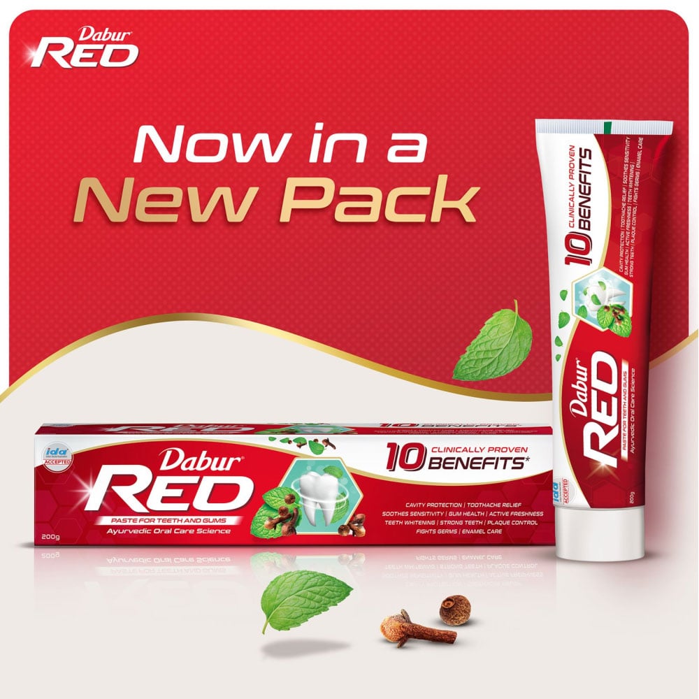 Dabur Red Herbal Toothpaste 200 g Price - Buy Online at ₹134 in India