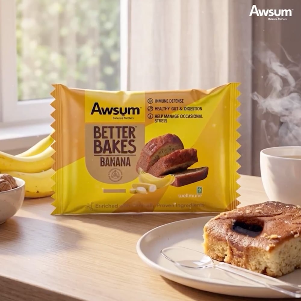 Awsum Banana Walnut Slice Cake Price - Buy Online at ₹58 in India