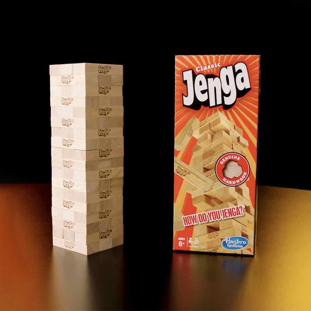 Hasbro Gaming Classic Jenga Tower Blocks Balancing Game Price - Buy ...