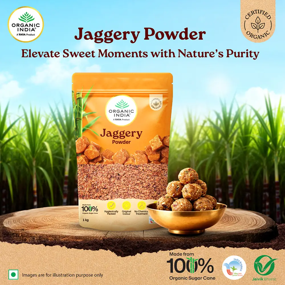 Organic India, A TATA Product - Organic Jaggery Powder Price - Buy ...