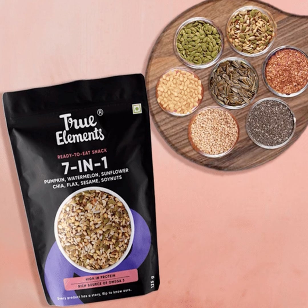 True Elements 7 in 1 Roasted Seeds Mix Price - Buy Online at ₹233 in India